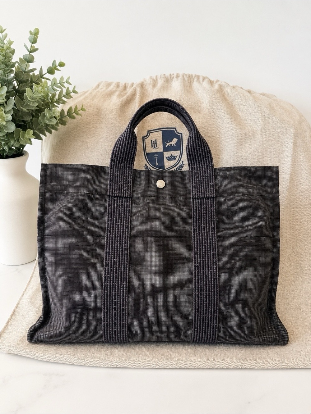 Hermès Herline MM Tote - Black